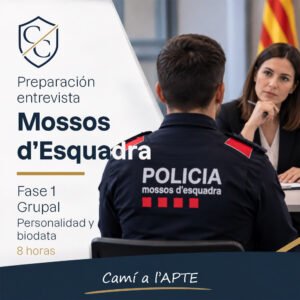 Preparacion entrevista Mossos Fase 1 grupal personalidad y biodata 8 horas